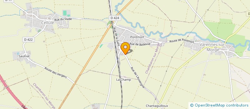 localisation de l'entreprise AROME AGENCEMENT  CHAMBARON SUR MORGE