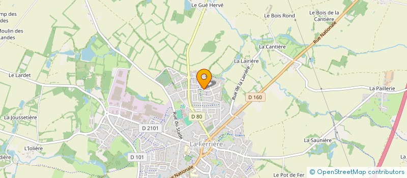 localisation de l'entreprise AROME CONSEIL  LA FERRIERE