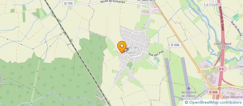 localisation de l'entreprise AROME DISTRIBUTION à FARGES-LES-CHALON