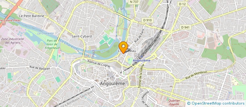 localisation de l'entreprise AROME SAUNA à ANGOULEME