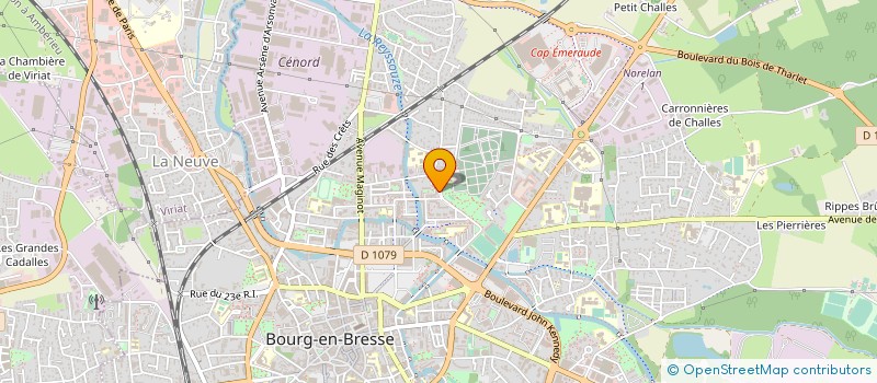 localisation de l'entreprise AROMES à BOURG-EN-BRESSE