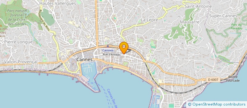 localisation de l'entreprise AROMES  CANNES