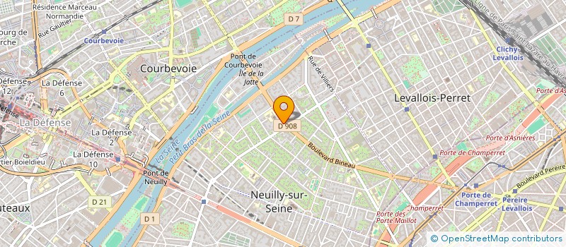 localisation de l'entreprise AROMES ET SENS à NEUILLY-SUR-SEINE