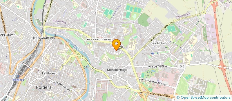 localisation de l'entreprise AROMES NOMADES à POITIERS