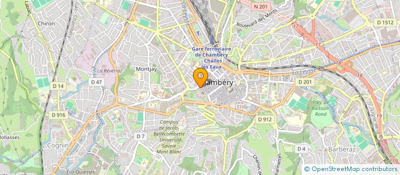 localisation de l'entreprise AROMESENS à CHAMBERY