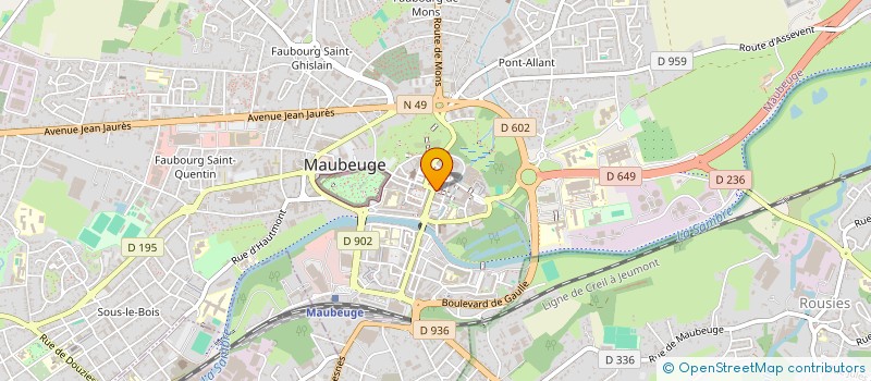 localisation de l'entreprise AROMIZER  MAUBEUGE