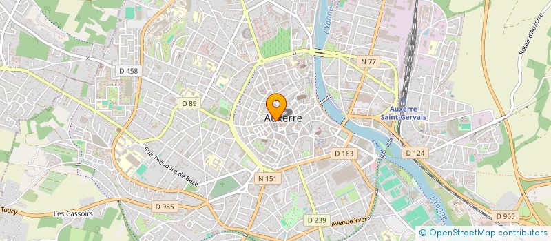 localisation de l'entreprise AROMO 43 à AUXERRE