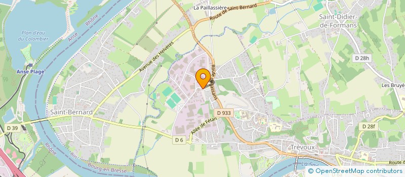localisation de l'entreprise ARON EXPRESS à TREVOUX