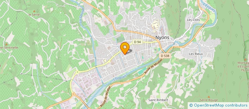 localisation de l'entreprise ARON KITMACHER ET LES PLIS DE PARABELLE  NYONS