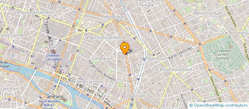 localisation de l'entreprise ARON'S CUIR à PARIS
