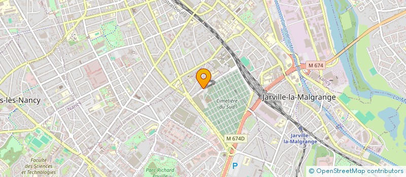 localisation de l'entreprise AROPA 54  VANDUVRE-LES-NANCY