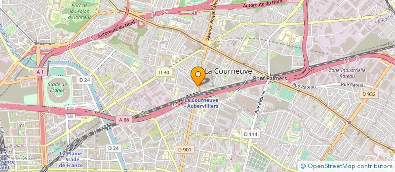 localisation de l'entreprise AROPTIC à LA COURNEUVE