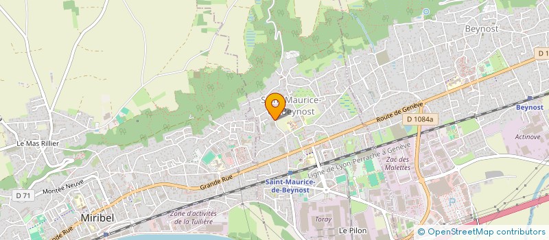 localisation de l'entreprise AROQ EXPERTISE à SAINT-MAURICE-DE-BEYNOST