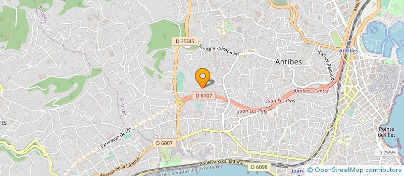 localisation de l'entreprise AROS HOLDING  ANTIBES