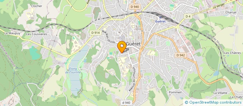 localisation de l'entreprise AROUINE  GUERET