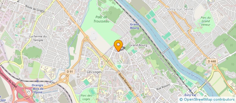 localisation de l'entreprise AROUL SUPERMARCHE à EVRY-COURCOURONNES