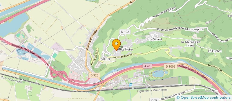 localisation de l'entreprise AROUND SECURITE  AITON