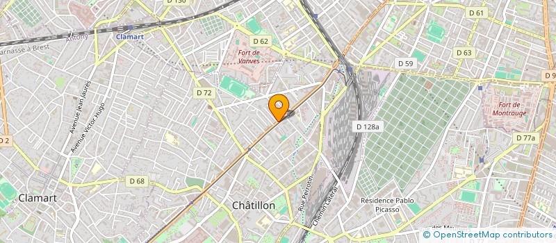 localisation de l'entreprise AROUS SERVICE A'S à CHATILLON