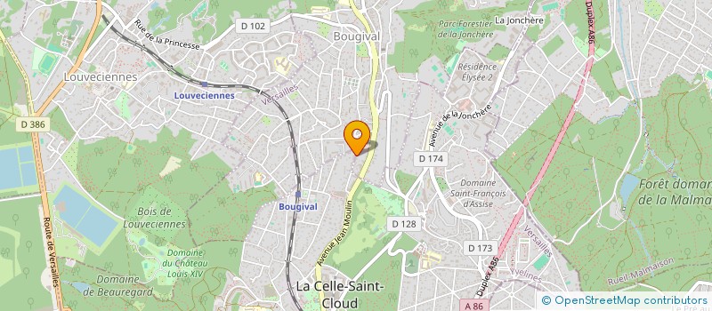 localisation de l'entreprise AROUTUNIAN SERGE GIRAUDON SERG  BOUGIVAL