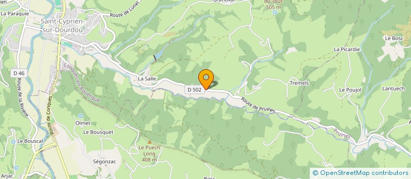 localisation de l'entreprise ARP  PRUINES