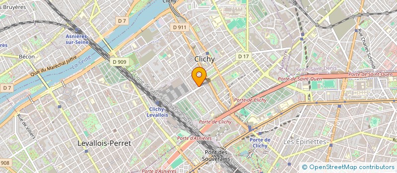 localisation de l'entreprise ARP à CLICHY