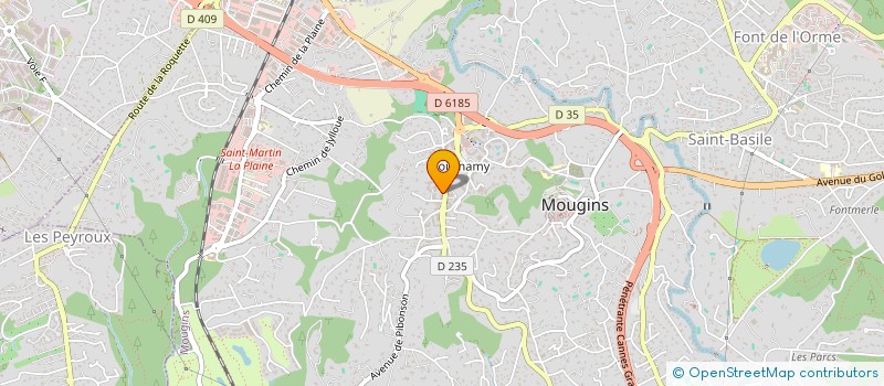 localisation de l'entreprise ARP PUBLICITE à MOUGINS