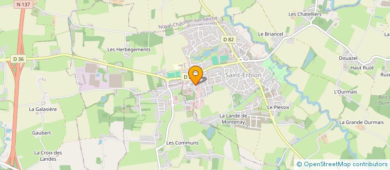 localisation de l'entreprise ARPA  SAINT-ERBLON