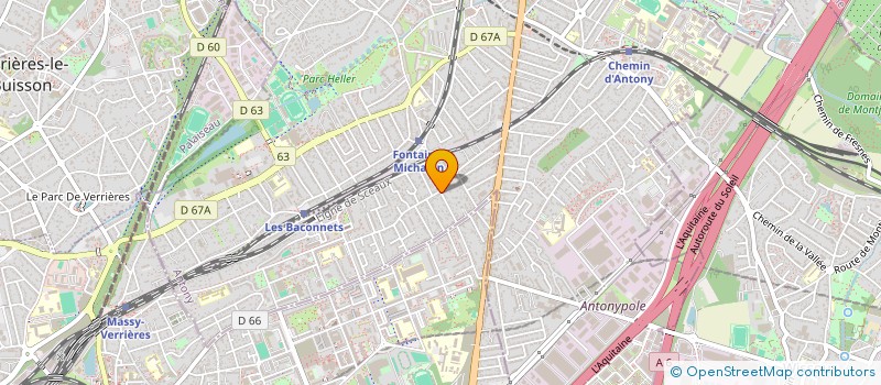 localisation de l'entreprise ARPA à ANTONY