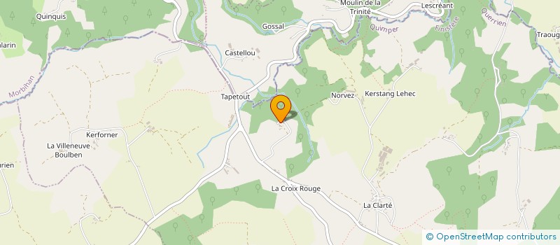 localisation de l'entreprise ARPA - ASSOCIATION POUR LA RESTAURATION DES PAYSAGES AGRICOLES  QUERRIEN