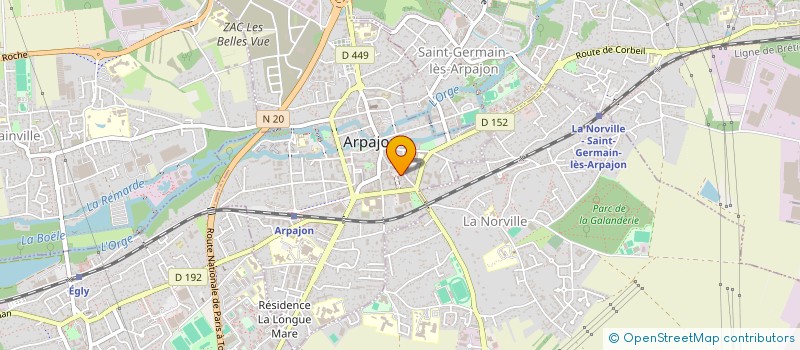 localisation de l'entreprise ARPA-IMMO à ARPAJON