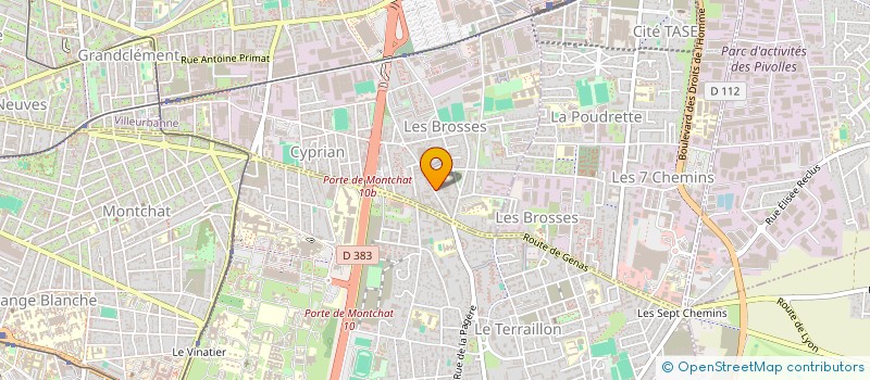 localisation de l'entreprise ARPA INDUSTRIES SARL à VILLEURBANNE