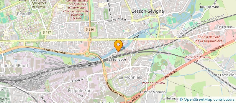 localisation de l'entreprise ARPAC INGENIERIE  CESSON-SEVIGNE