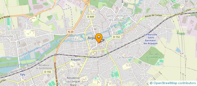 localisation de l'entreprise ARPACOIFF à ARPAJON