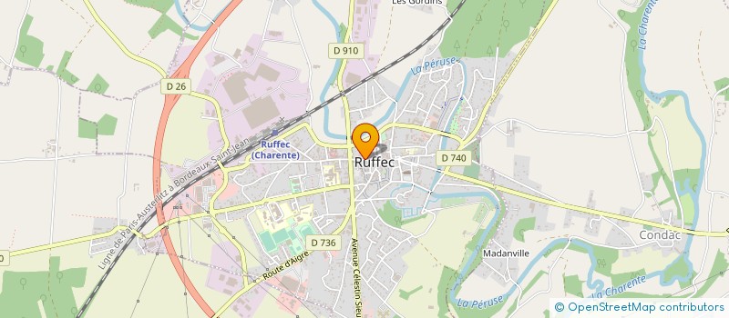 localisation de l'entreprise ARPAGIAN ET PAUL ASSOCIES à RUFFEC