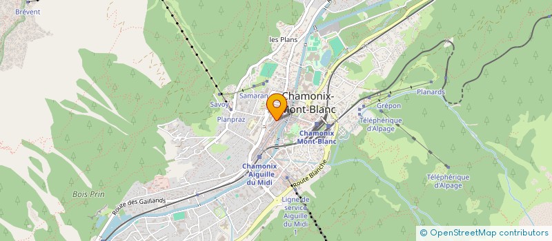 localisation de l'entreprise ARPAGON à CHAMONIX-MONT-BLANC