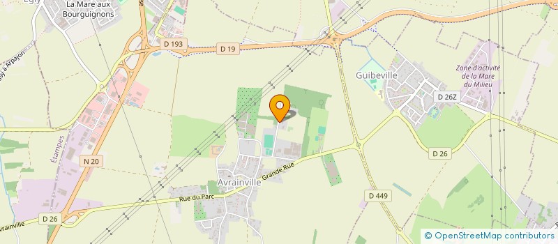 localisation de l'entreprise ARPAJIMMO  AVRAINVILLE