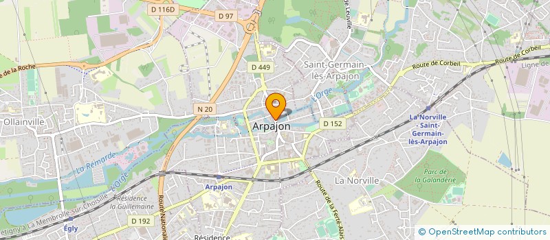 localisation de l'entreprise ARPAJON ECHAFAUDAGE à ARPAJON