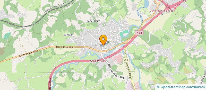 localisation de l'entreprise ARPANA CLUB  URRUGNE