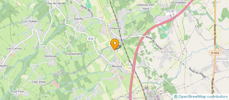 localisation de l'entreprise ARPC  CORNIER