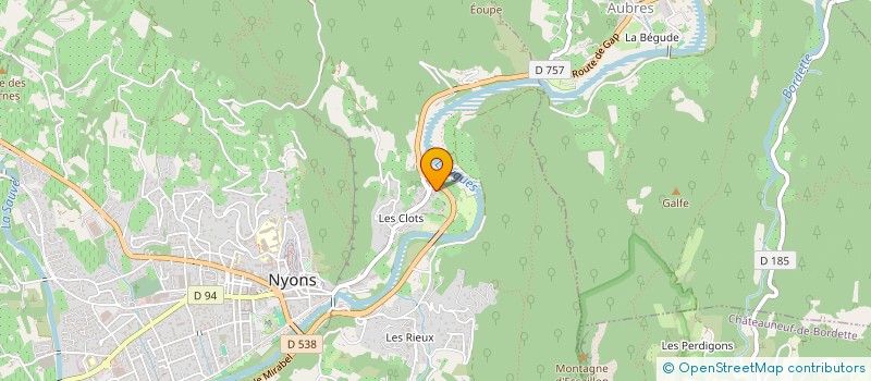 localisation de l'entreprise ARPC  NYONS