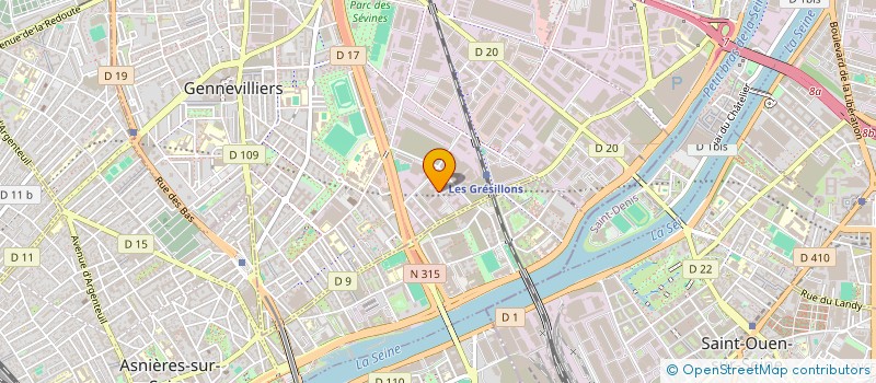 localisation de l'entreprise ARPEGE à GENNEVILLIERS