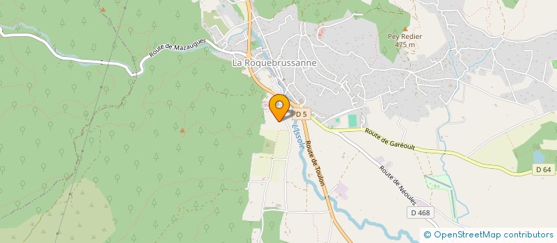 localisation de l'entreprise ARPEGE  LA ROQUEBRUSSANNE