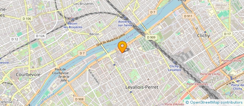 localisation de l'entreprise ARPEGE à LEVALLOIS-PERRET