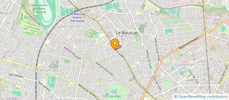 localisation de l'entreprise ARPEGE  LE BOUSCAT