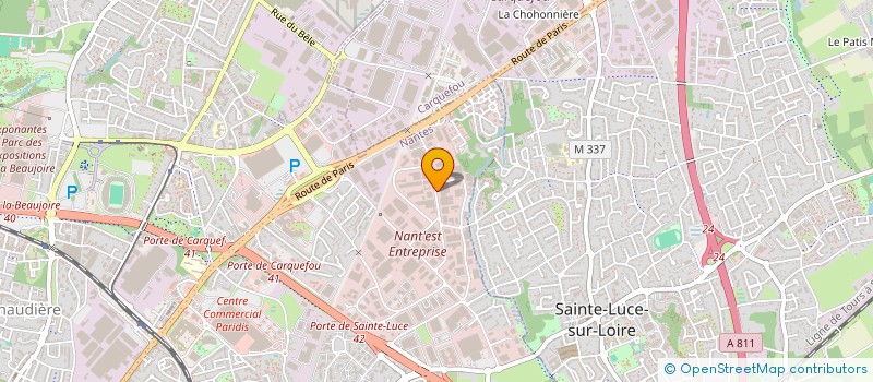 localisation de l'entreprise ARPEGE BATIMENT  NANTES