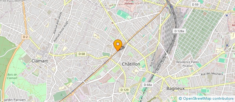 localisation de l'entreprise ARPEGE CHATILLON  CHATILLON