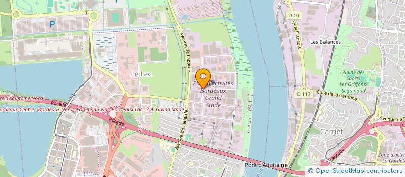localisation de l'entreprise ARPEGE CONSTRUCTION à BORDEAUX