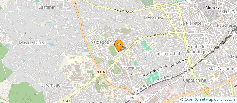 localisation de l'entreprise ARPEGE DEVELOPPEMENT    A.D.30  NIMES