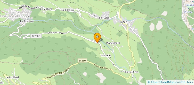 localisation de l'entreprise ARPEGE EXPERTISE à LAVAL-EN-BELLEDONNE