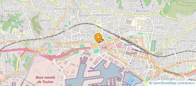 localisation de l'entreprise ARPEGES  TOULON